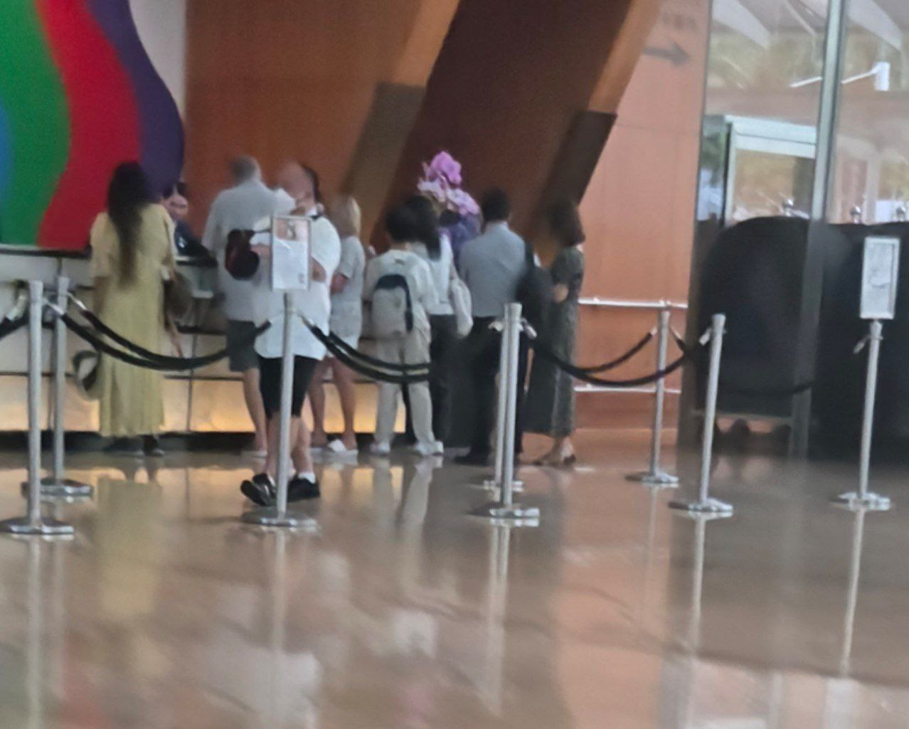 Figure 5: Guests at the Check-in Counter