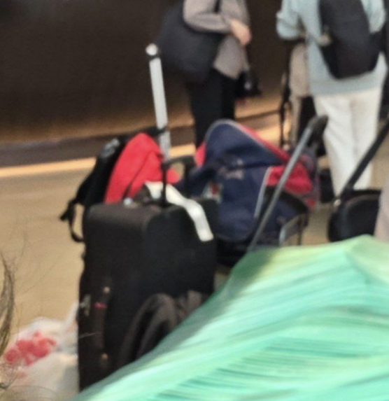Figure 7: Luggage left unattended on the lobby floor