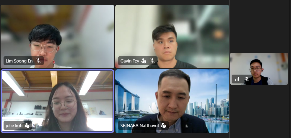 Figure 91: Online Meeting with Dr Natt Srinara