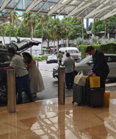 Luggage with loose bags